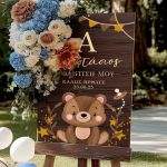 Ταμπέλα Καλωσορίσματος Βάπτισης με Σχέδιο Σκιουράκι