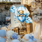 Πινακίδα Καλωσορίσματος Βάπτισης με Σχέδιο Αερόστατο