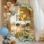 Επιγραφή Καλωσορίσματος Βάπτισης με Σχέδιο Ζώα Ζούγκλας