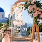 Ταμπέλα Καλωσορίσματος Βάπτισης με Σχέδιο Cute Bunny