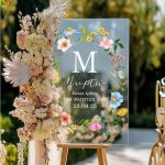 Διακοσμητική Πινακίδα Βάπτισης με Σχέδιο Blooming