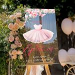 Ταμπέλα Καλωσορίσματος Βάπτισης με Ballarina Design