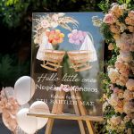 Διακοσμητική Ταμπέλα Βάπτισης με Σχέδιο Sweet Little Ones