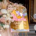 Επιγραφή Υποδοχής Βάπτισης με Σχέδιο Unicorn in Moon