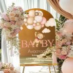 Ταμπέλα Καλωσορίσματος Βάπτισης με Baby Bear Design