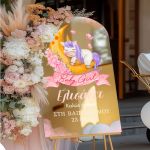 Επιγραφή Υποδοχής Βάπτισης με Σχέδιο Unicorn in Moon
