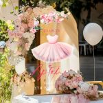 Διακοσμητική Πινακίδα Βάπτισης με Ballarina Design