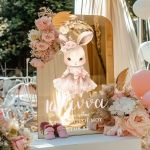 Διακοσμητική Πινακίδα Βάπτισης με Σχέδιο Cute Bunny