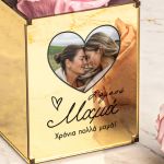 Σετ 2 Δώρα για Μαμά, Ροζ Τριαντάφυλλο με Εικόνα & Μπρελόκ