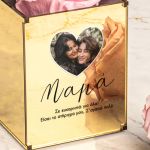 Σετ 2 Δώρα για Μητέρα, Forever Rose με Φωτογραφία & Μπρελόκ