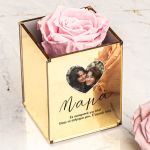 Σετ 2 Δώρα για Μητέρα, Forever Rose με Φωτογραφία & Μπρελόκ
