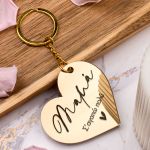 Σετ 2 Δώρα για Μαμά, Κόκκινο Forever Rose με Όνομα & Μπρελόκ