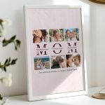 Σετ 2 Δώρα για Μητέρα, Κορνίζα με Φωτογραφίες & Κασπώ