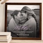 Σετ 2 Δώρα για Μητέρα, Κορνίζα με Φωτογραφίες & Γλαστράκι