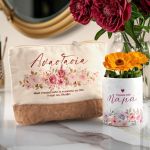 Σετ 2 Δώρα για Μαμά – Νεσεσέρ με Φελλό & Γλαστράκι