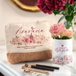 Σετ 2 Δώρα για Μαμά – Νεσεσέρ με Φελλό & Γλαστράκι