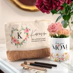 Σετ 2 Δώρα για Μητέρα, Τσαντάκι Νεσεσέρ με Φελλό & Κασπώ