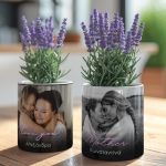Σετ 2 Γλαστράκια με Φωτογραφία & Όνομα, Δώρο για Μητέρα