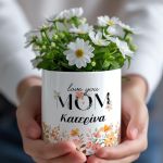 Σετ 2 Γλαστράκια με Όνομα, Δώρο για την Γιορτή της Μητέρας