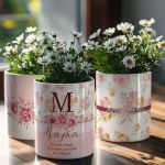 Σετ 3 Διακοσμητικά Κασπώ με Floral Design, Δώρα για Μητέρες