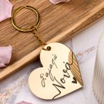 Σετ 2 Δώρα για Νονά, Κασπώ με Σχέδιο Μπουμπούκια & Μπρελόκ