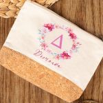 Κομψό Νεσεσέρ με Εκρού Ύφασμα & Φελλό, Δώρο για Μαμάδες