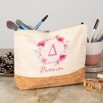 Κομψό Νεσεσέρ με Εκρού Ύφασμα & Φελλό, Δώρο για Μαμάδες