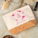 Κομψό Νεσεσέρ με Εκρού Ύφασμα & Φελλό, Δώρο για Μαμάδες