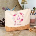 Κομψό Νεσεσέρ με Εκρού Ύφασμα & Φελλό, Δώρο για Μαμάδες