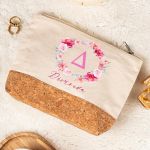 Κομψό Νεσεσέρ με Εκρού Ύφασμα & Φελλό, Δώρο για Μαμάδες