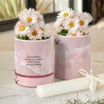 Σετ 2 Κασπώ με Floral & Λαμπάδα, Δώρο για την Δασκάλα
