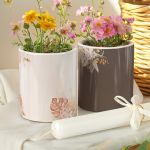 Σετ 2 Κασπώ με Spring Flowers & Λαμπάδα, Δώρο για Μαμά