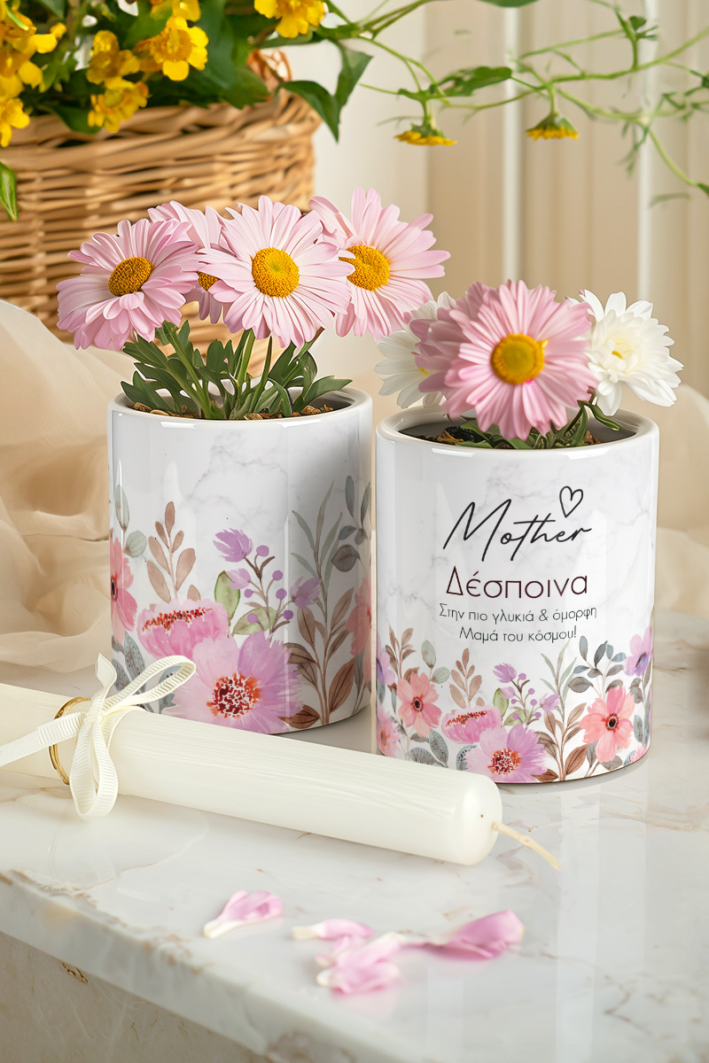 Σετ 2 Κασπώ με Freshly Bloomed & Λαμπάδα, Δώρο για Μαμά
