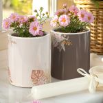 Σετ 2 Κασπώ με Spring Flowers & Λαμπάδα, Δώρο για Μαμά