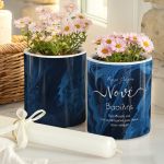 Σετ 2 Κασπώ με Blue Marble & Λαμπάδα, Δώρο για τον Νονό