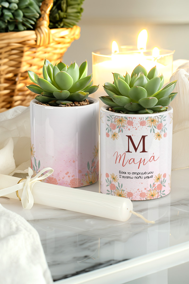 Σετ 2 Κασπώ με Bloom Kissed & Λαμπάδα, Δώρο για Μητέρα