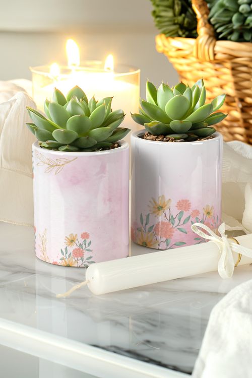 Σετ 2 Κασπώ με Bloom Kissed & Λαμπάδα, Δώρο για Μητέρα