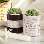 Σετ 2 Κασπώ με Σχέδιο Blooming & Λαμπάδα, Δώρο για Νονά