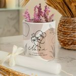 Κασπώ με Γραμμικό Σχέδιο & Λαμπάδα, Δώρο για την Νονά