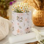 Ανοιξίατικο Κασπώ με Floral Patterns & Λαμπάδα , Δώρο για Νονά