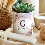 Εορταστικό Κασπώ με Πολύχρωμα Λουλούδια & Λαμπάδα, Δώρο για τη Θεία