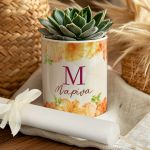 Ανοιξίατικο Κασπώ με Yellow Roses & Λαμπάδα, Δώρο για Θεία