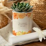 Ανοιξίατικο Κασπώ με Yellow Roses & Λαμπάδα, Δώρο για Θεία