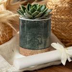 Διακοσμητικό Κασπώ με Green Marble & Λαμπάδα, Δώρο για τον Νονό