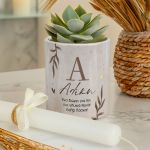 Διακοσμητικό Κασπώ με Κλαδιά & Λαμπάδα , Δώρο για την Νονά