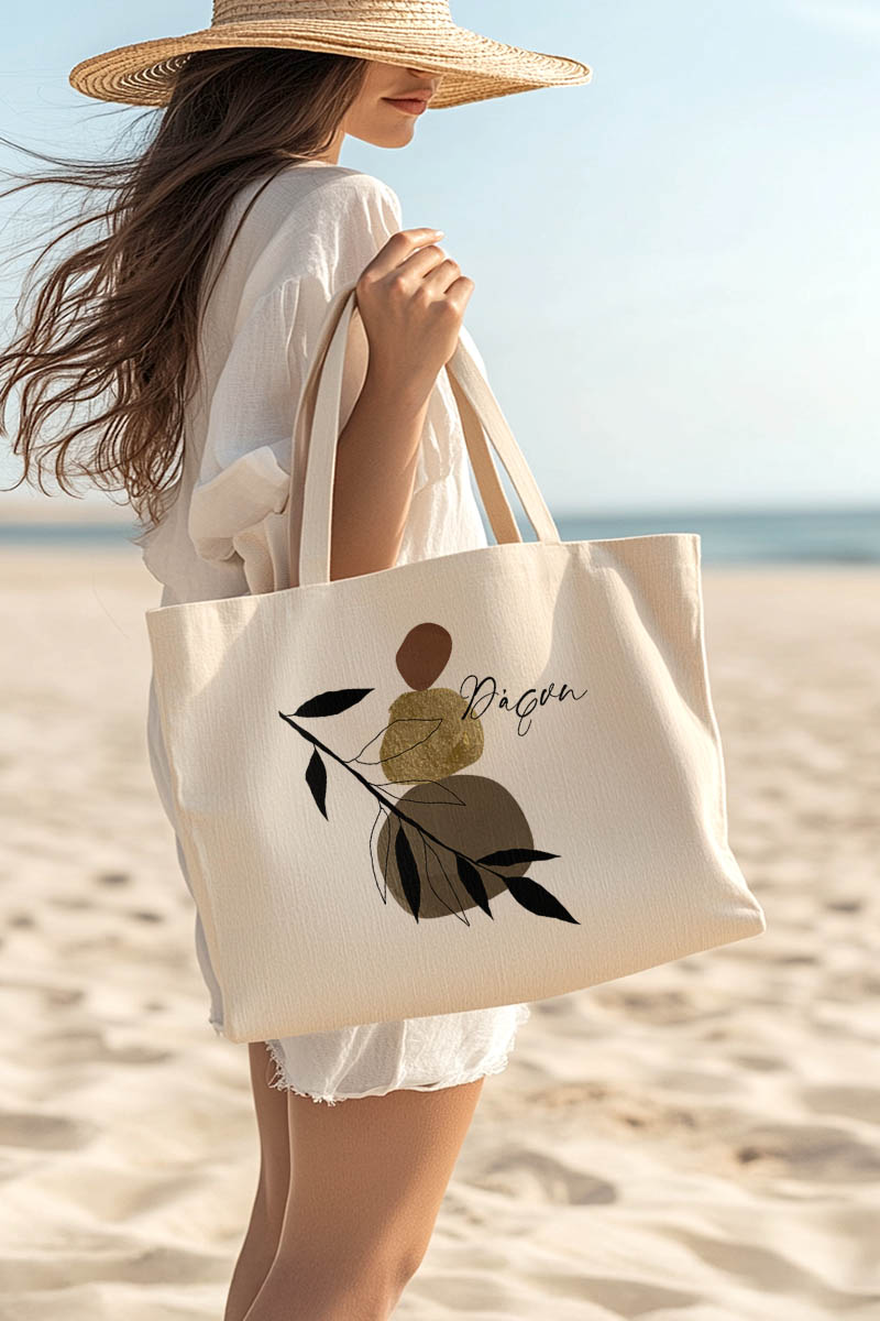 Τσάντα Παραλίας με Φερμουάρ, Πρακτικό & Σικ Γυναικείο Δώρο