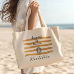 Βαμβακερή Tote Bag Παραλίας, Κομψό Δώρο για Εκείνη