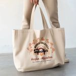Tote Bag με Αφιέρωση, Πρακτικό & Όμορφο Δώρο για Δασκάλα