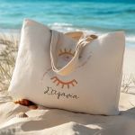 Premium Τσάντα Ώμου Παραλίας με Φερμουάρ, Δώρο για Γυναίκα