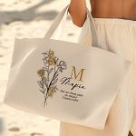 Premium Τσάντα Βαμβακερή με Φερμουάρ, Κομψό Δώρο για Μαμά
